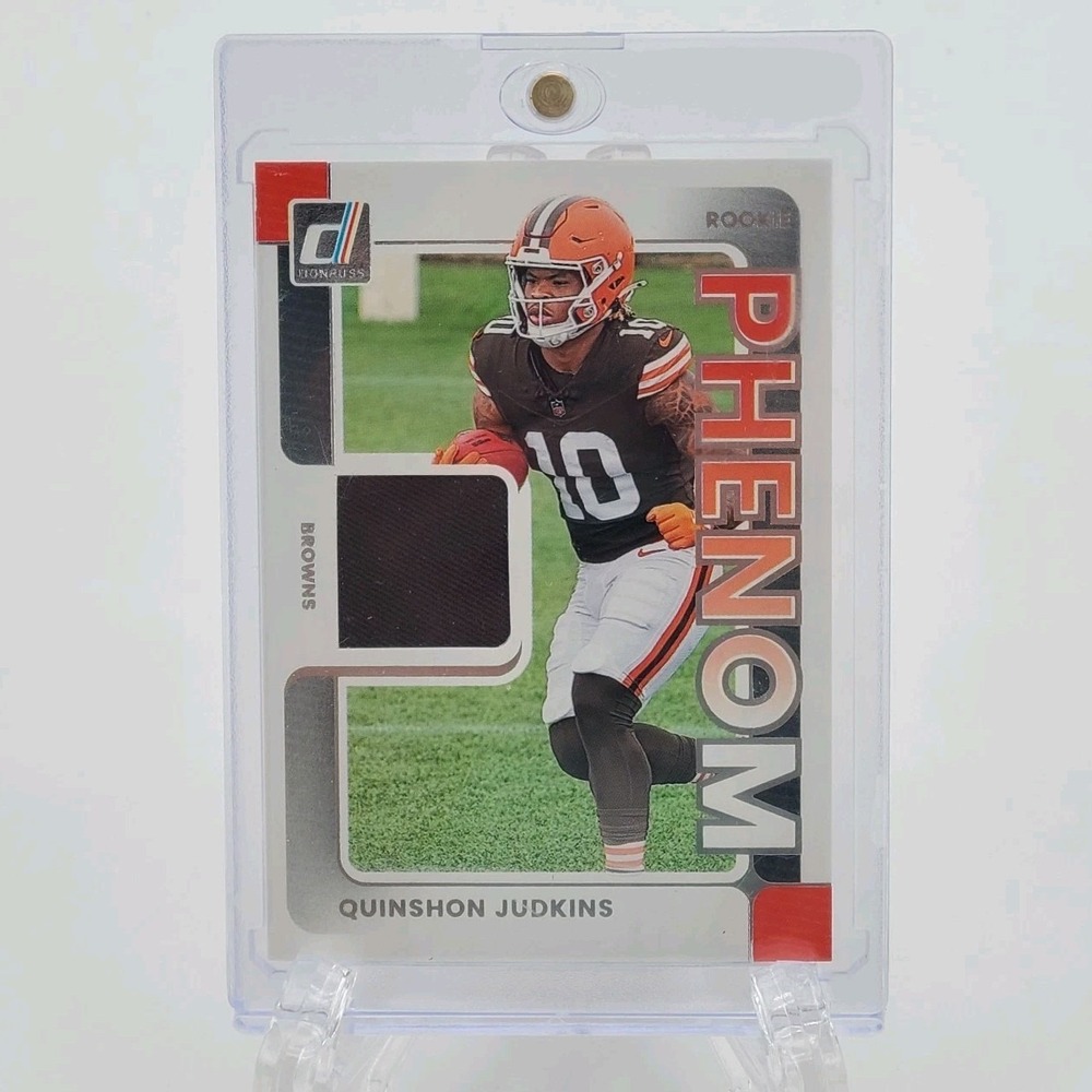 2025 Panini Donruss - Rookie Phenom Jerseys Quinshon Judkins #RPJ-QJS (MEM, RC)